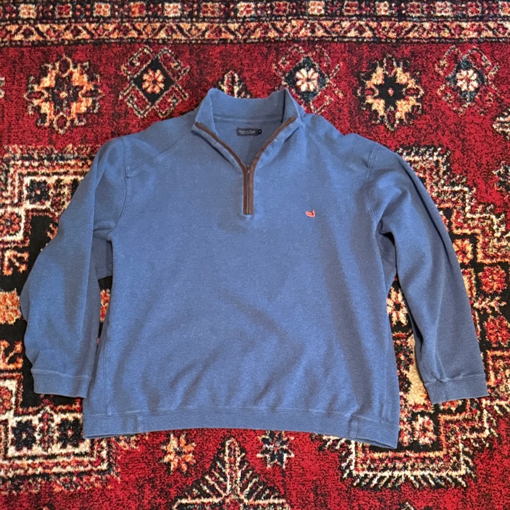 Southern Marsh Men's Blue Zip-Up Sweater